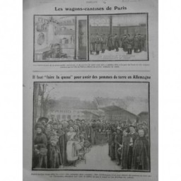 1905 POMME DE TERRE AGRICULTURE MAURÉ VIVRES GUERRE RECOLTE EPLUCHURE 6JOURNAUX