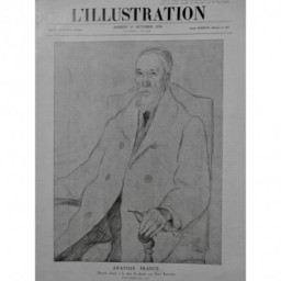 1896 ANATOLE FRANCE PORTRAIT LAUNOIS FLEURET LEMAIRE BIOGRAPHIE 4 JOURNAUX