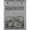 1867 EXPOSITION FABRIQUE HUILE FOIE MORUE METIERS SAVON PARFUME ETOFFE 7JOURNAUX