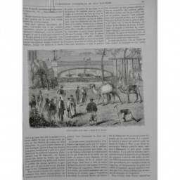 1867 EXPOSITION FABRIQUE HUILE FOIE MORUE METIERS SAVON PARFUME ETOFFE 7JOURNAUX