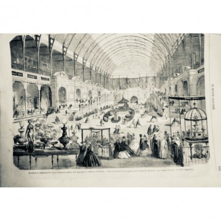 1865 MI PALAIS INDUSTRIE EXPOSITION ARTS APPLIQUES NEF