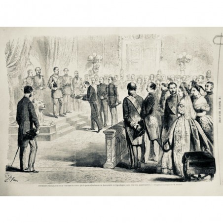 1867 MI PRINCE GUILLAUME DANEMARCK COPENHAGUE COURONNE CEREMONIE