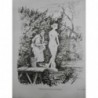 1890 CF LUXEMBOURG NETTOYAG STATUE BASSINE EPONGE DESSIN RIQUET