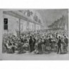 1869 UI PARIS MONTMARTRE CAFES SOIREE TABLE VERRE NOCTAMBULE CAFETIER PELCOQ