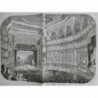 1869 UI VIENNE NOUVELLE SALLE OPERA SCENE RIDEAU DECOR SPECTATEUR LOGE GRADIN