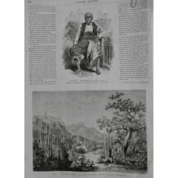 1869 UI THACKEMBAU OCEANIE ROI ILE FIDJI COSTUME LOCAL PORTRAIT RICHESSES WATT