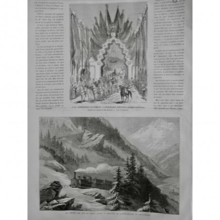 1869 UI CONSTANTINOPLE IMPERATRICE EGLISE ARMENIENS CATHOLIQUE CULTE MESSE