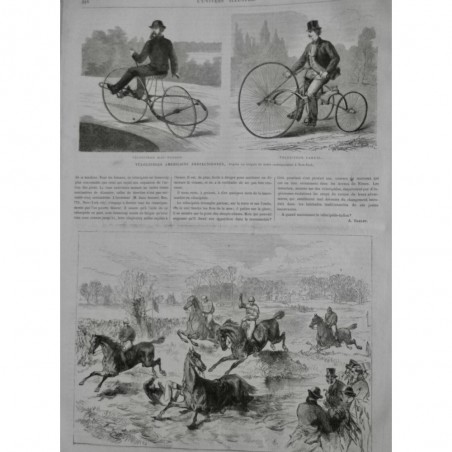 1869 UI VELOCIPEDE AMERICAIN PERFECTIONNEMENT MAC-DONALD SAMUEL BICYCLETTE