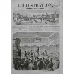 1856 I JUDAÏCA SYNAGOGUE GALATA SERVICE FUNEBRE MORT CRIMEE ARMEE FRANCAISE