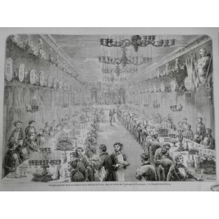 1858 MI ALCOOL SALON VENDANGE BOURGOGNE BANQUET