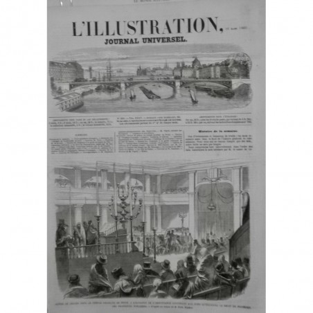 1860 I JUDAÏCA TEMPLE ISRAELITE PESTH JUIF AUTRICHIEN DROIT POSSESSION PROPRIETE