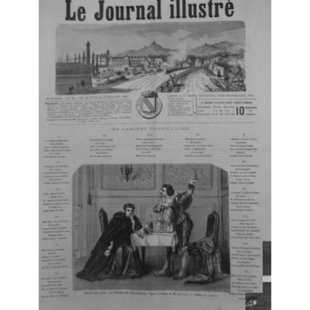 1865 VENDANGE VIN MISE BOUTEILLE FETE CHANSON PICHET JUS OCTOBRE 3 JOURNAUX