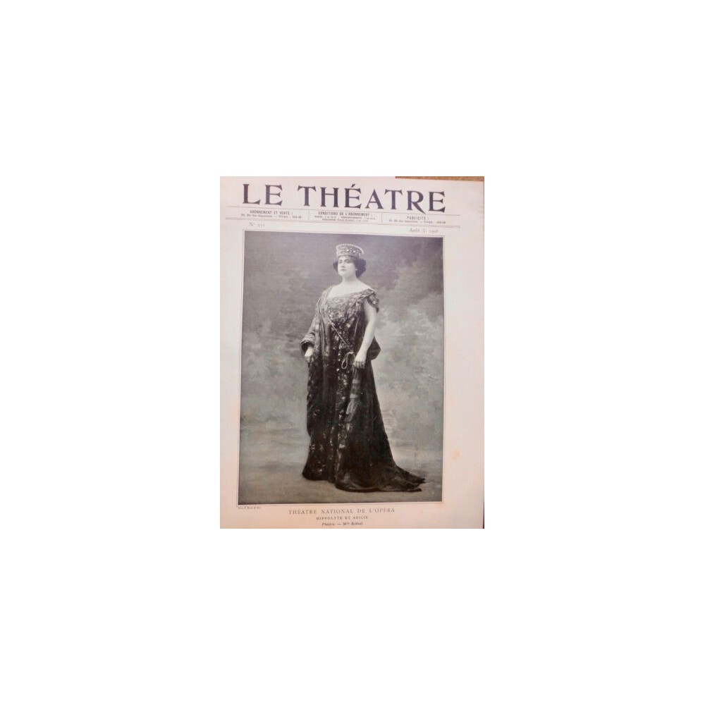 1908 THEATRE BREVAL GILDA DARTHY PHEDRE LAPEYRETTE SAMSON DALILA