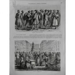 1868 I EMPEREUR FRANCOIS JOSEPH EMPIRE AUTRICHE HONGRIE BRÜNN MARCHÉ COSTUME