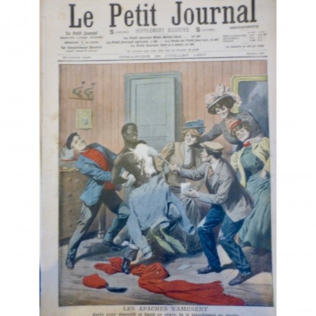 1907 PJ RACISME HOMME NOIR LIGOTER DEPOUILLER BLANCHIEMENT RIPOLIN