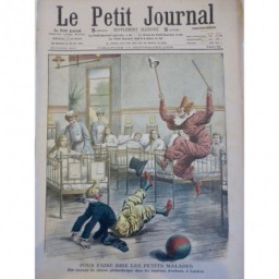 1908 PJ MEDECINE HOPITAL ENFANT MALADE RIRES CLOWNS PHILANTROPES LONDRES