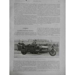 1914 GENIE CIVIL AUTOMOBILE GYROSCOPIQUE SCHILOWSKY STABILISATEUR