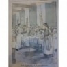 1903 PJ MEDECINE HOPITAL INFIRMIERE TENUE UNIFORME BLOUSE VISITE MEDECIN MALADE