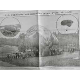 1916 E BALLON OBSERVATEUR LANCEMENT GONFLAGE HYDROGENE