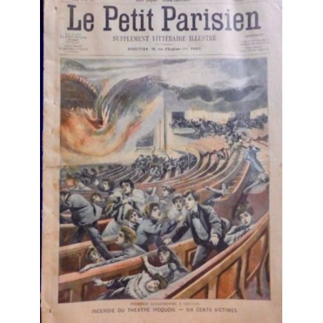 1904 PP CATASTROPHE INCENDIE FLAMME THEATRE IROQUOIS CHICAGO VICTIMES