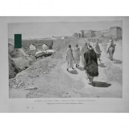 1891 MI MAROC REMPART PRISONNIER CHAINE AÏT CHORKMON GARDE ROMBERG