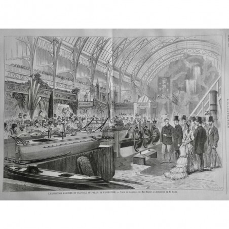 1875 I EXPOSITION MARITIME FLUVIALE PALAIS INDUSTRIE BAZIN MAC MAHON