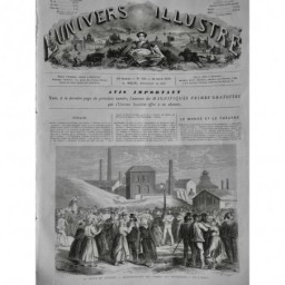 1870 UI MINE MINEUR PUITS CREUSOT MANIFESTATION FEMMES HUILLERES