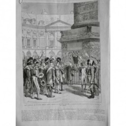 1870 UI COLONNE VENDOME VETERANS 1ER EMPRE ANNIVERSAIRE NAPOLEON 1ER