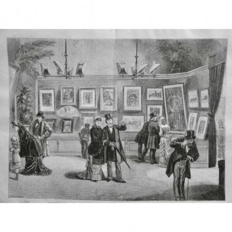 1879 UI EXPOSITION OEUVRES AQUARELLISTE FRANCAIS MAISON DURAND-RUEL