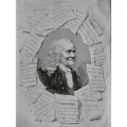 1878 I VOLTAIRE PORTRAIT VIE OEUVRES