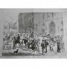 1878 I PARIS CONSCRIPTION CHEVAUX CASERNE CHATEAU D EAU