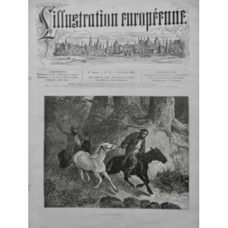 1875 IE TURCOMAN BRIGAND FUITE VOL CHEVAL