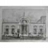 1878 I PARIS FACADE SECTION ITALIENNE ORNEMENT SCULPTURE STATUE COLONNE