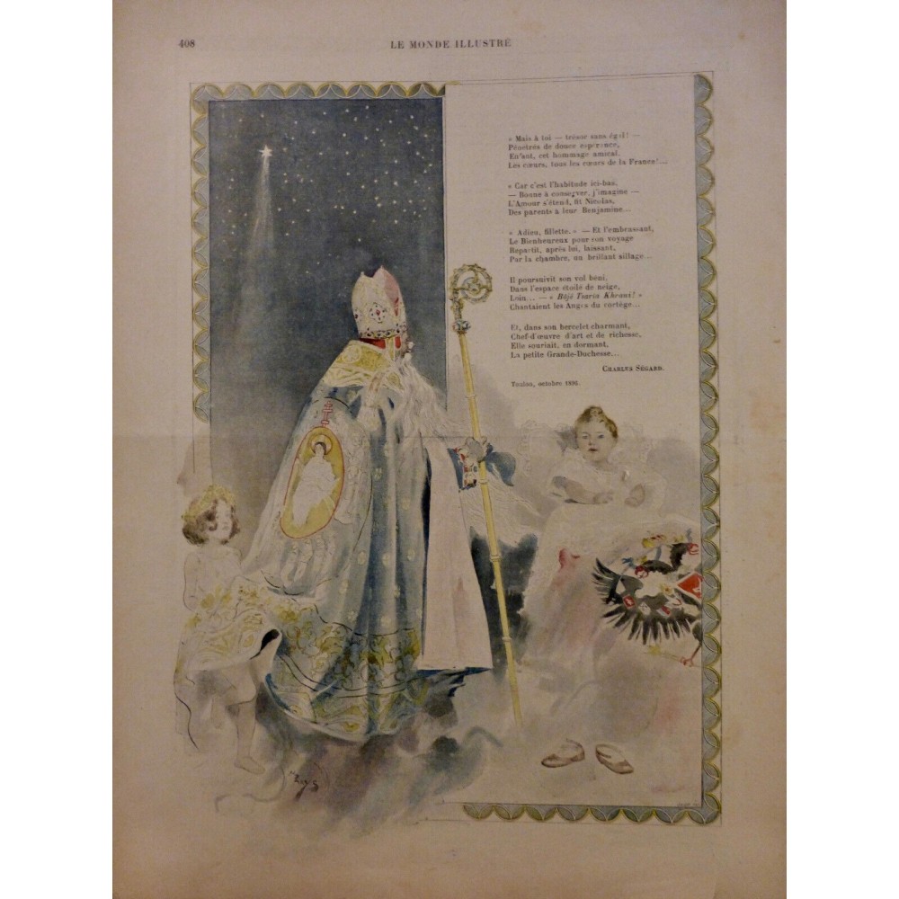 1896 MI NOEL NUIT SAINT NICOLAS CONTE NOEL SURPRISE ENFANT SAGE SEGARD