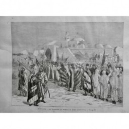 1879 UI JERUSALEM PELERINAGE TERRE SAINTE TOMBEAU MOÏSE NEBY-MUSA