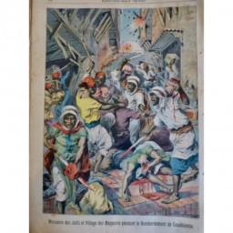 1907 PP MASSACRE JUIF PILLAGE BOMBARDEMENT CASABLANCA