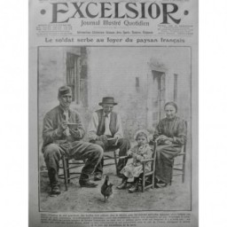 1916 E SERBIE SOLDAT SERBE TRAVAUX AGRICOLE POPULATION RURALE