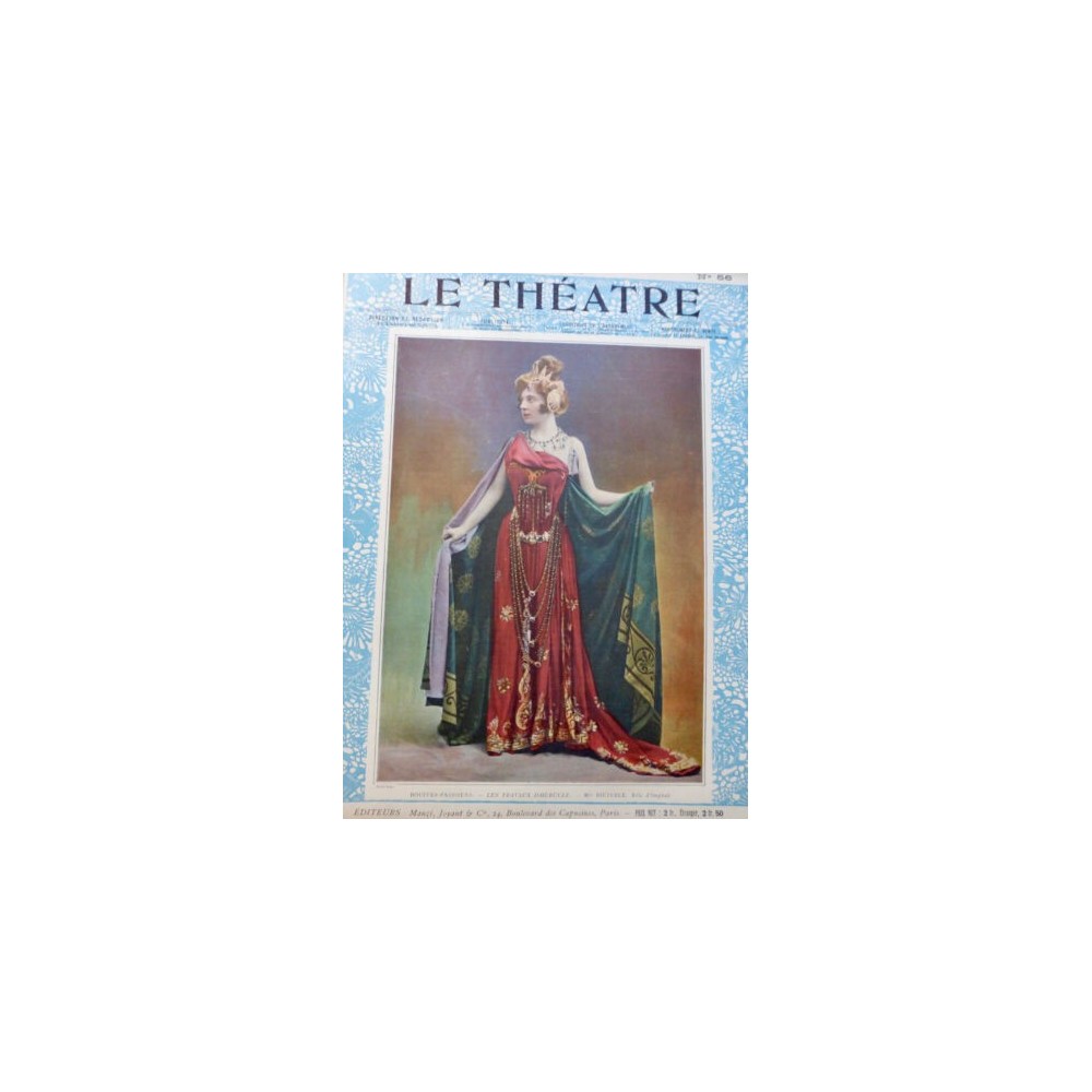 1901 THEATRE DIETERLE TRAVAUX HERCULE OMPHALE MARGUERITE UGALDE