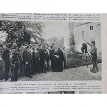 1914 PHOTO DRANEM PHOTOGRAPHIE PENSIONNAIRE RETRAITE CLICHES