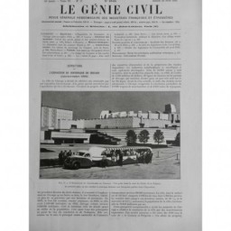 1933 GENIE CIVIL CHICAGO EXPOSITION CENTENAIRE AUTOBUS REMORQUE