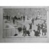 1890 PMI ENFANT SOLDAT BATAILLON SCOLAIRE NEIGE PARIS RECREATION LUXEMBOURG