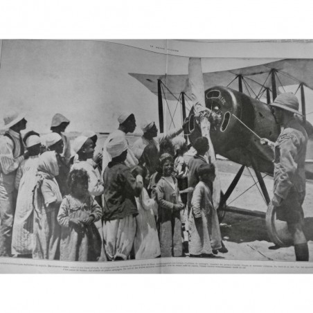 1917 PALESTINE AVIATEUR AVION PANNE ARABE EXPLOIT