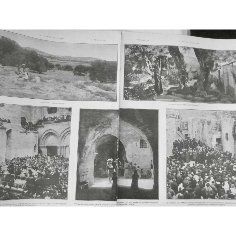 1917 PALESTIN JERUSALEM BETHLEEM PELERINAGE CHEMIN CROIX CHRISTIANISME