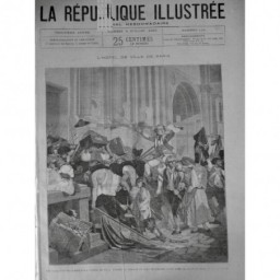 1894 BASTILLE VINOY ATTAQUE HÔTEL VILLE DEMOLITION PALLOY 3 JOURNEAUX