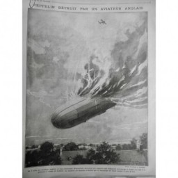 1915 PDF DIRIGEABLE ZEPPELIN DESTRUCTION BOMBE AVIATEUR WARNEFORD