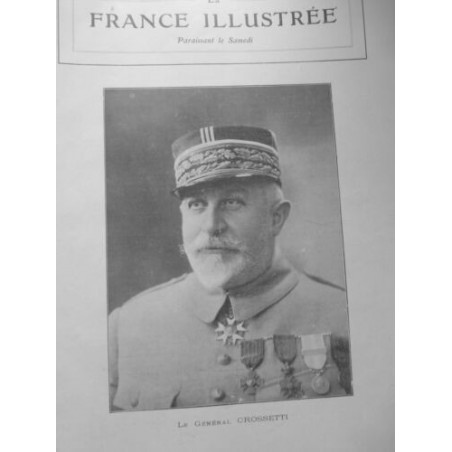 1918 FI GUERRE GL CROSSETTI UNIFORME DECORATION MILITAIRE PORTRAIT