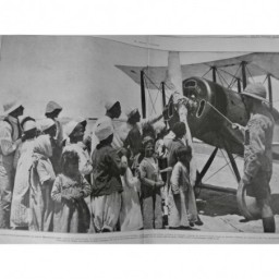 1917 PALESTINE AVIATEUR AVION PANNE ARABE EXPLOIT