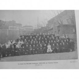 1908 FI ECOLE GUERRE OFFICIER PHOTOGRAPHE PIERRE PETIT COURS MICROBIE PASTEUR