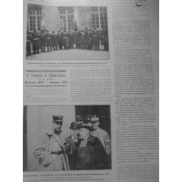 1918 FI GUERRE SORBONNE COMMEMORATION PROTESTATION ALSACE LORRAINE ABBE