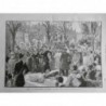 1881 MI PERE LACHAISE PARIS OBSEQUES BIANQUI PIERRE TOMBALE DISCOURS